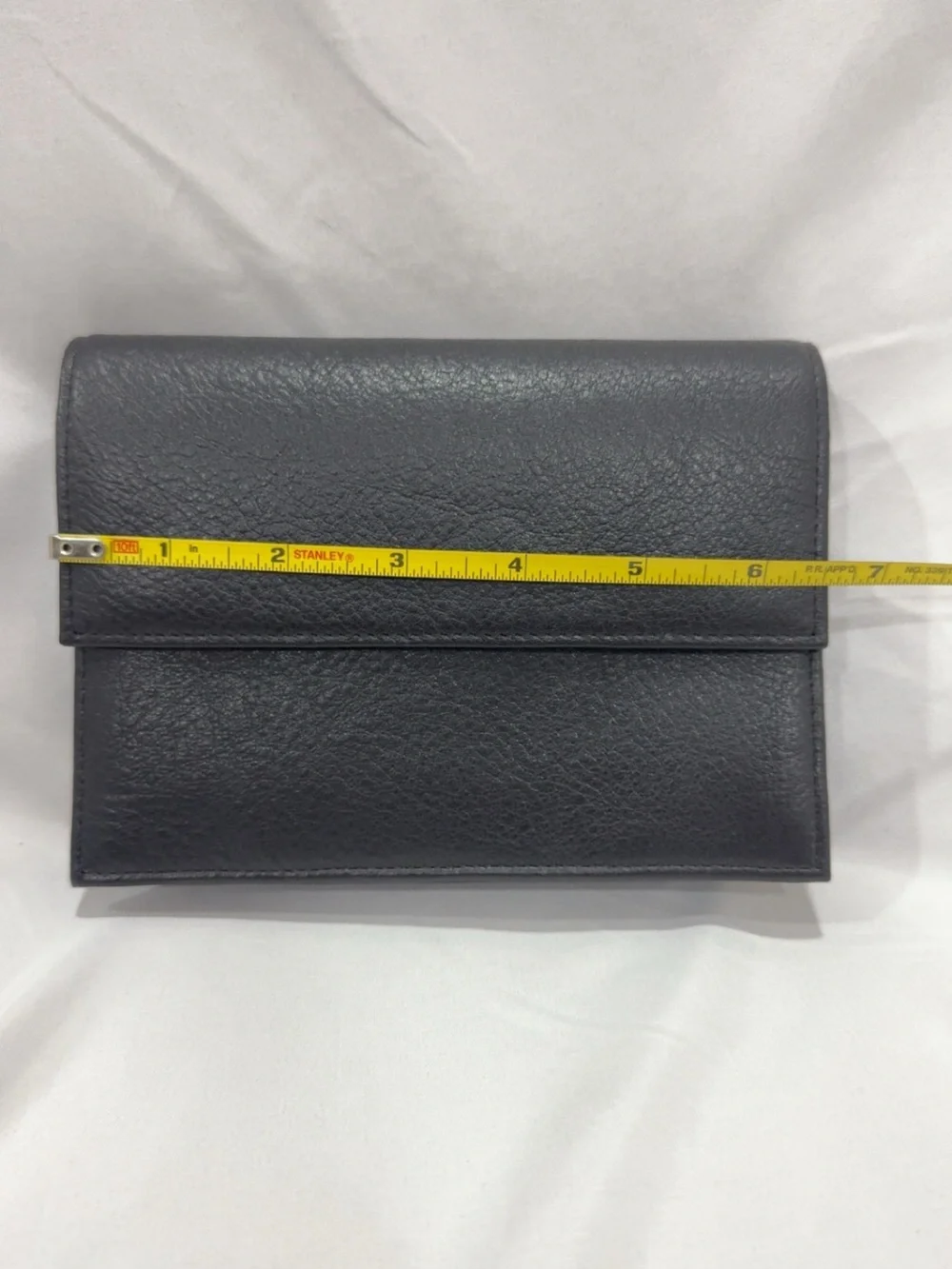Levenger RFID Travel Black Leather Fold-Over Wallet